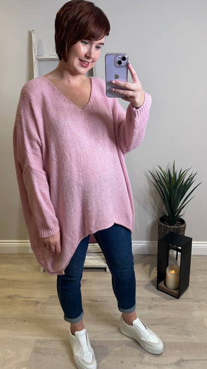 Relaxed Soft Knit- Pink