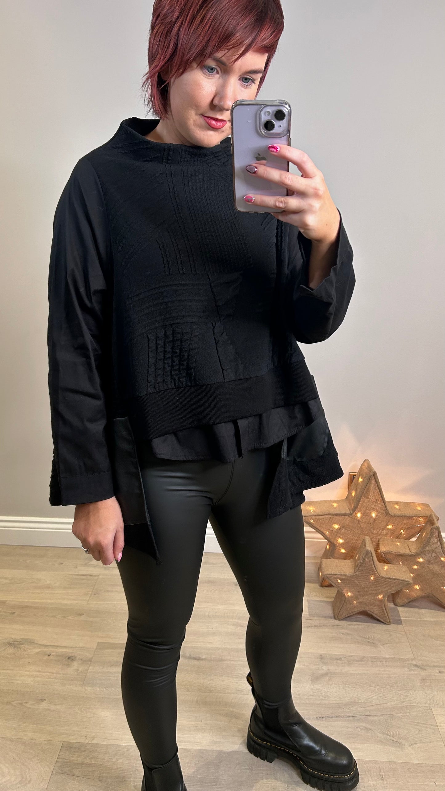 Black Pocket Top