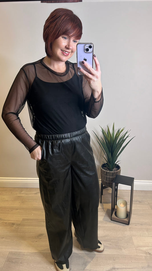 Mesh Top- Black