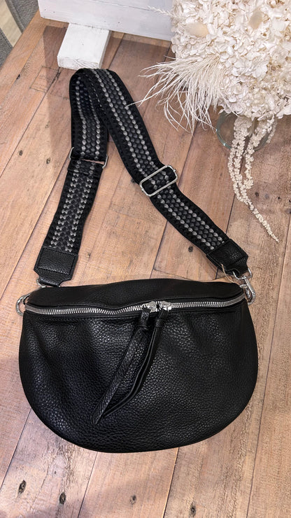 PU Sling Bag- Black