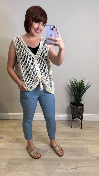 Crochet Top- Cream