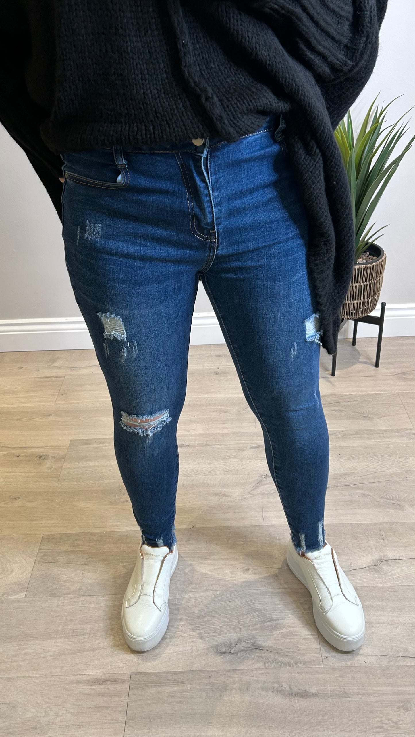 G- Smack Dark Denim Ripped Jeans sizes 18 & 20