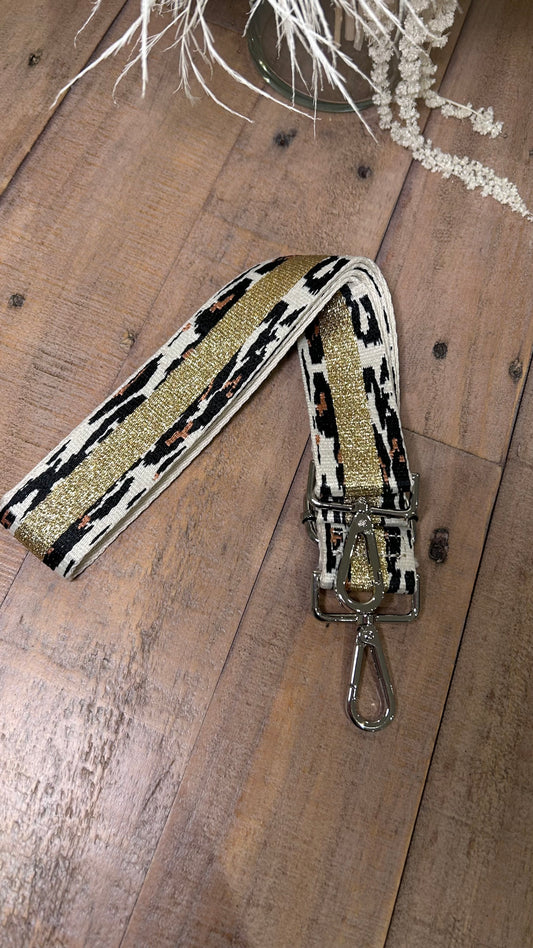 Leopard Print Bag Strap