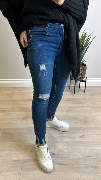 G- Smack Dark Denim Ripped Jeans sizes 18 & 20