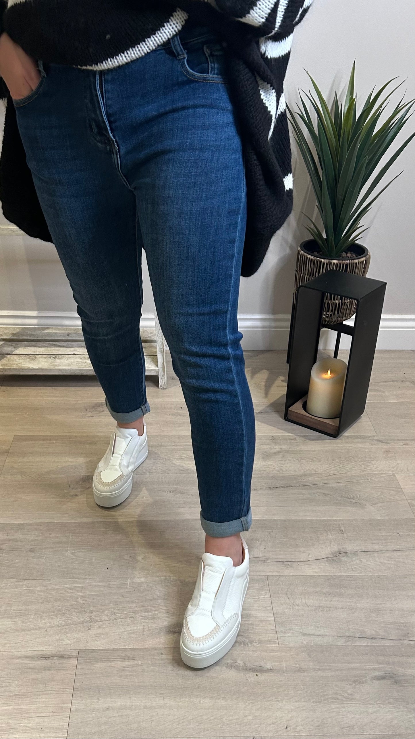 G-Smack Classic Denim Mom Jeans