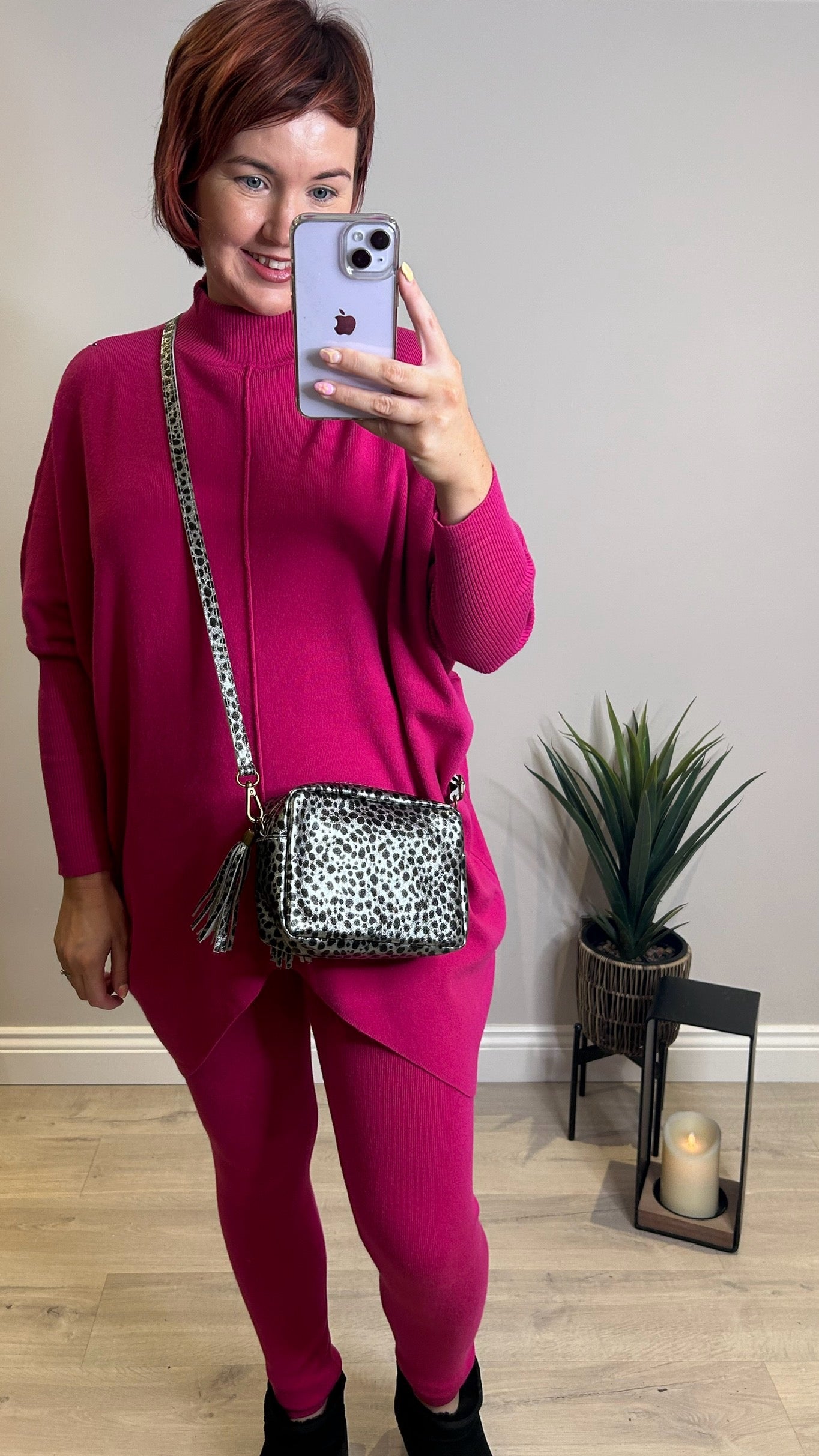 Soft Knit Lounge Set - Pink