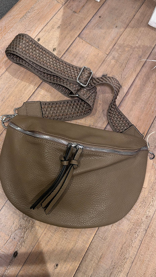 PU Sling Bag- Taupe