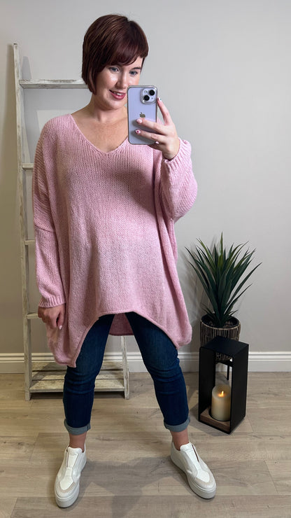 Relaxed Soft Knit- Pink