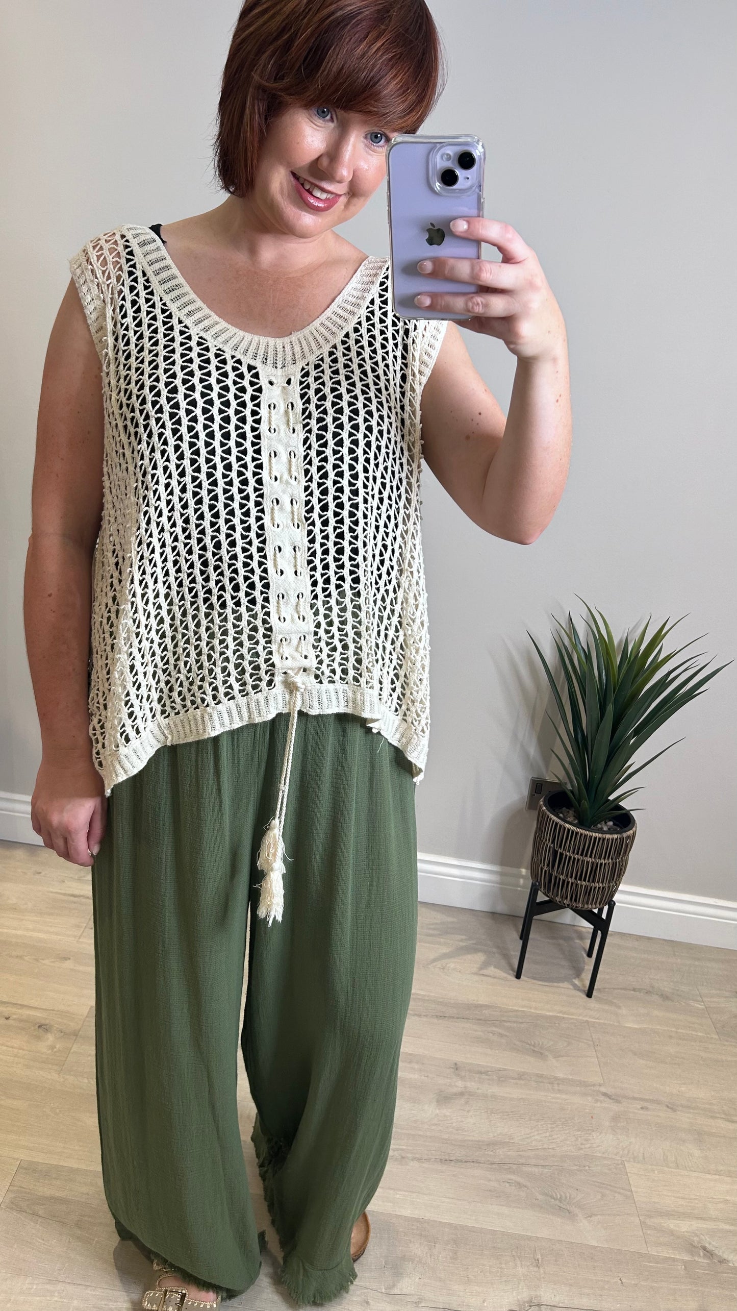 Crochet Top- Cream