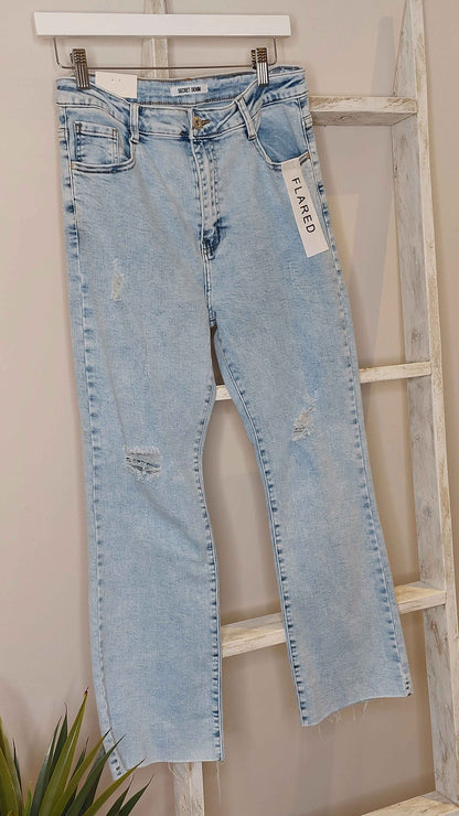 Denim Washed Stretchy Jeans